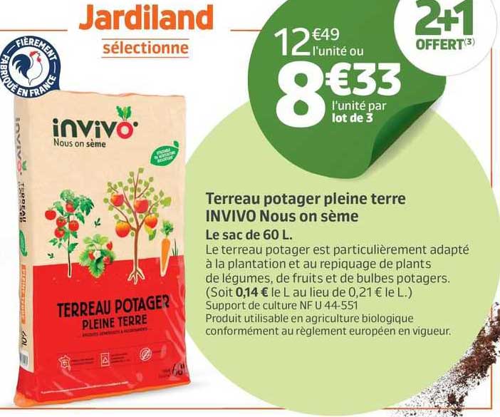 terreau potager pleine terre invivo nous on sème