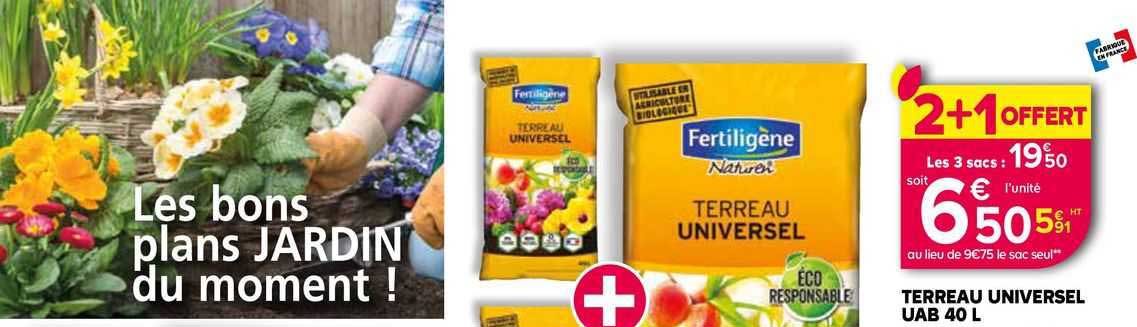 terreau universel uab 40 l fertiligène