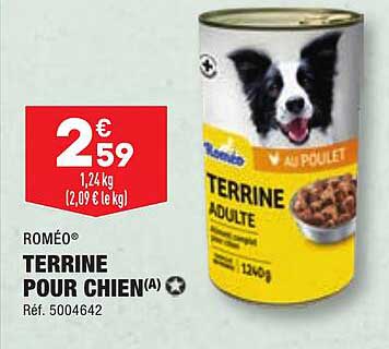 terrine pour chien roméo
