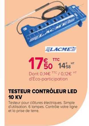 testeur contrôleur led 10 kv