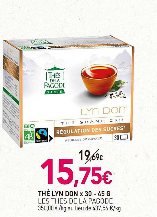 thé lyn don x 30 les thés de la pagode