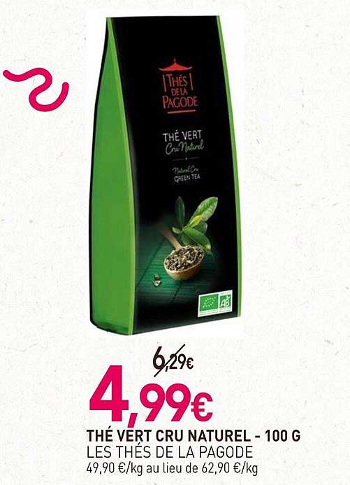 thé vert cru naturel lest hés de la pagode