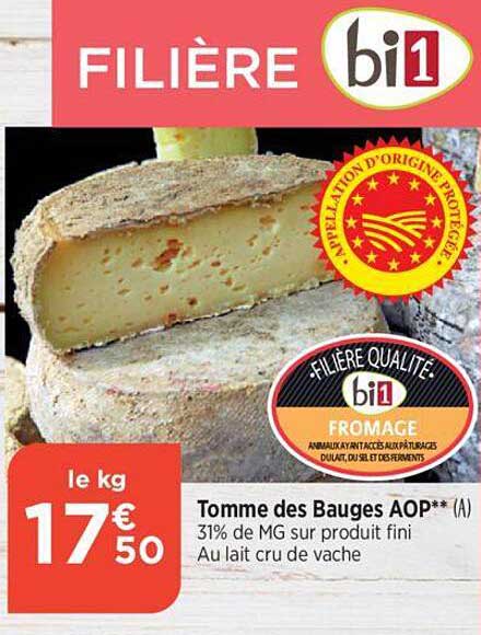 tomme des bauges aop