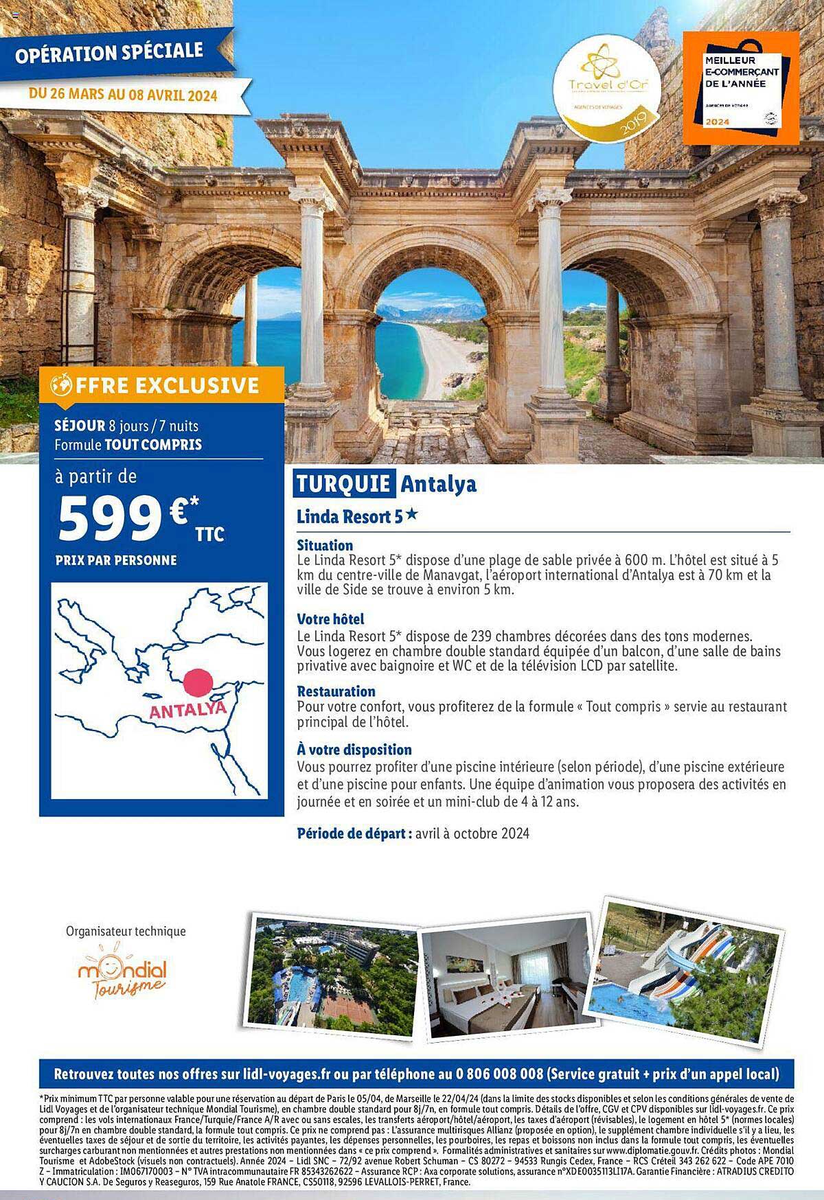 turquie antalya : linda resort 5*