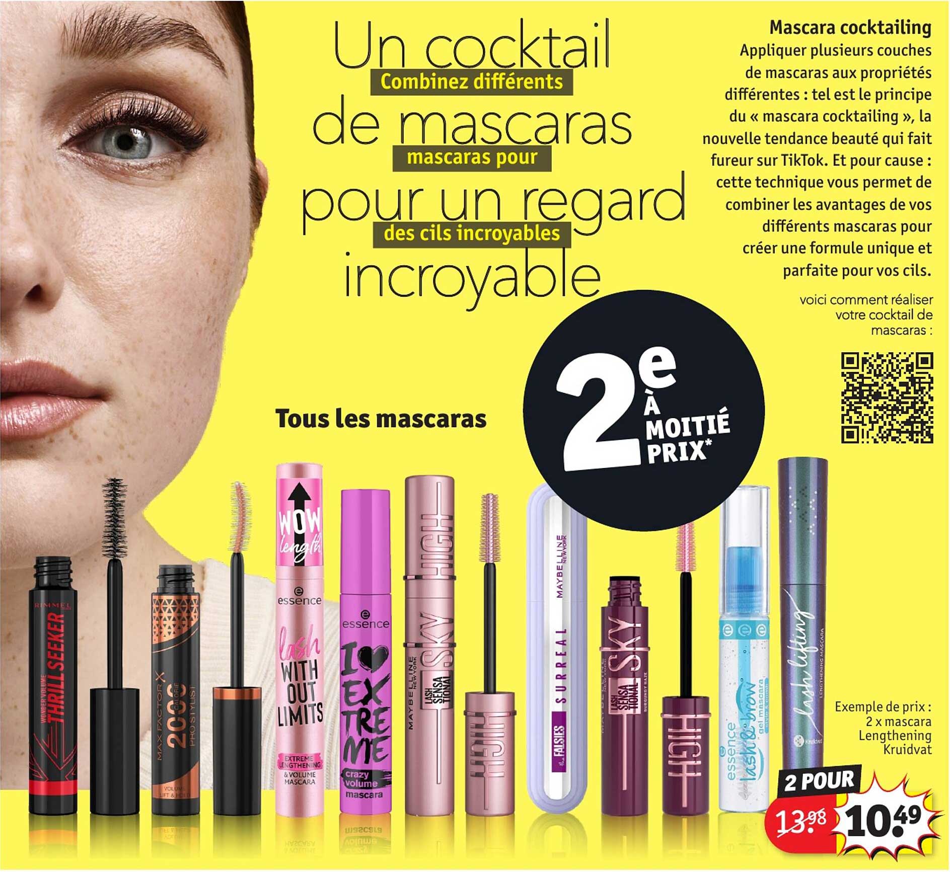 un cocktail de mascaras pour un regard incroyable