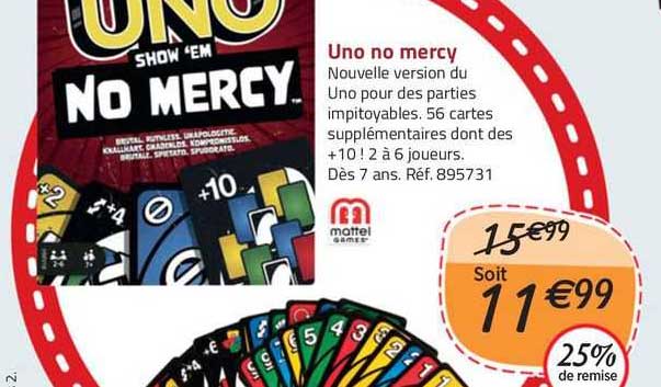 uno no mercy mattel