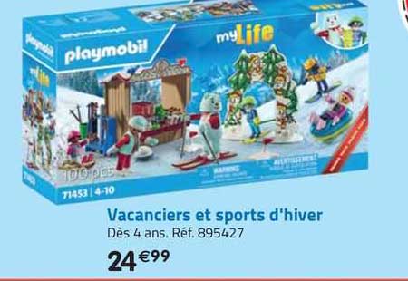 vacanciers et sports d'hiver playmobil