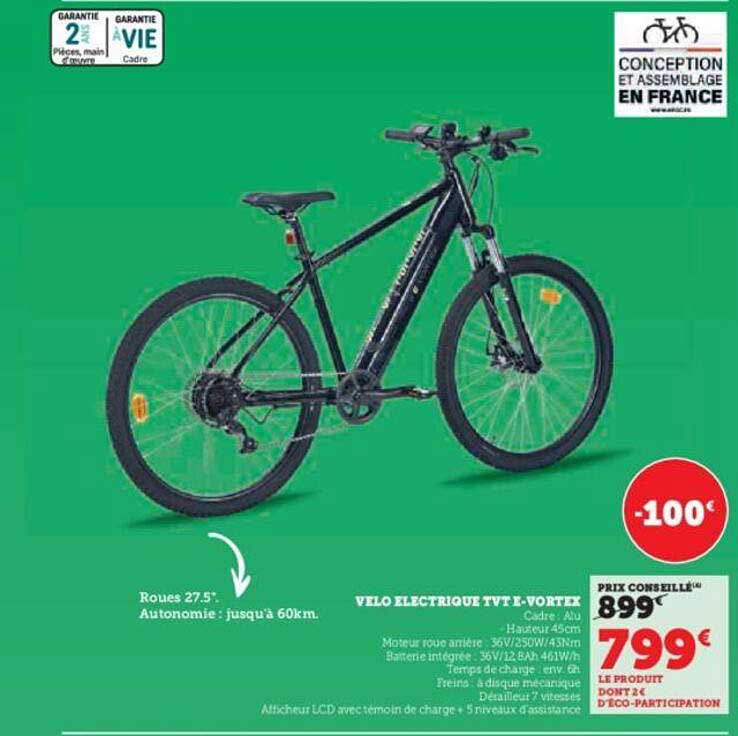 vélo électrique tvt e-vortex