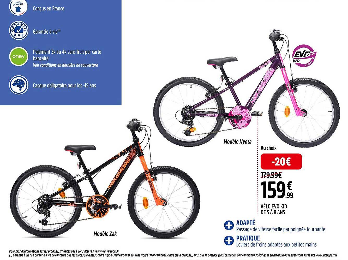 vélo evo kid de 5 à 8 ang