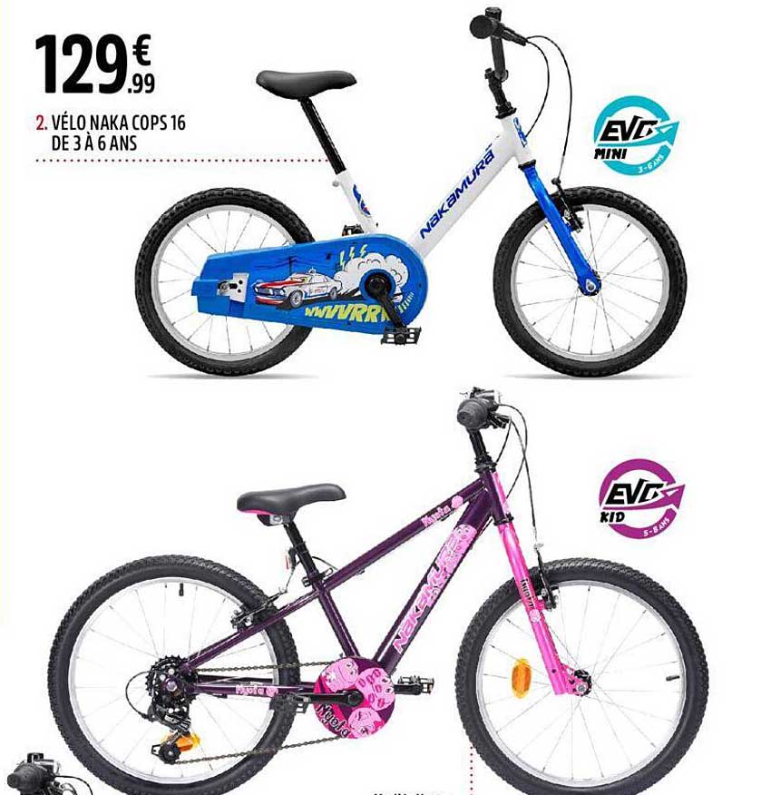 vélo naka cops 16 de 3 à 6 ans