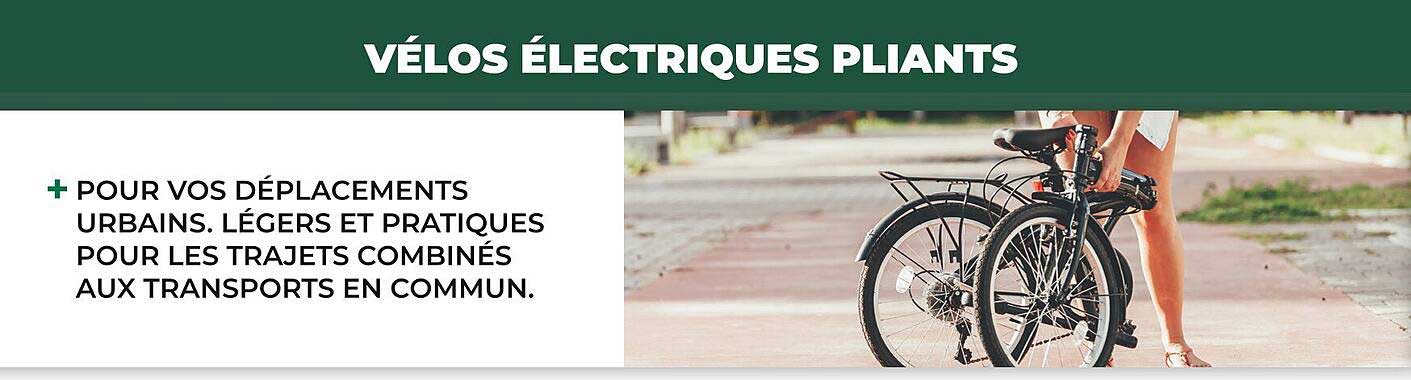 vélos électriques pliants