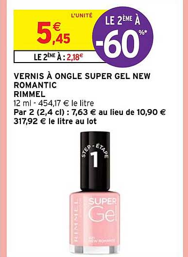 Vernis à Ongle Super Gel New Romantic Rimmel