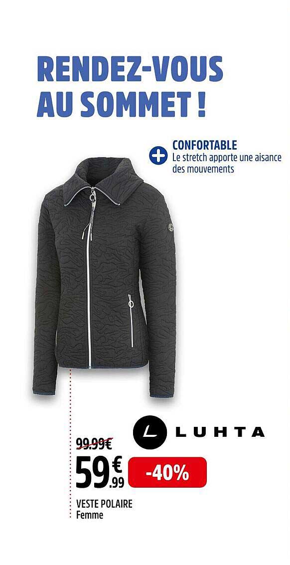 veste polaire femme luhta