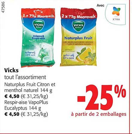 vicks tout l'assortiment