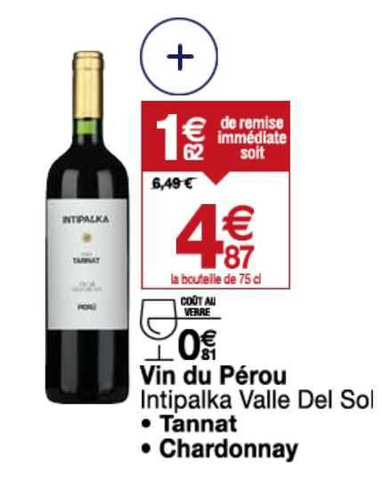 vin du pérou intipalka valle del sol