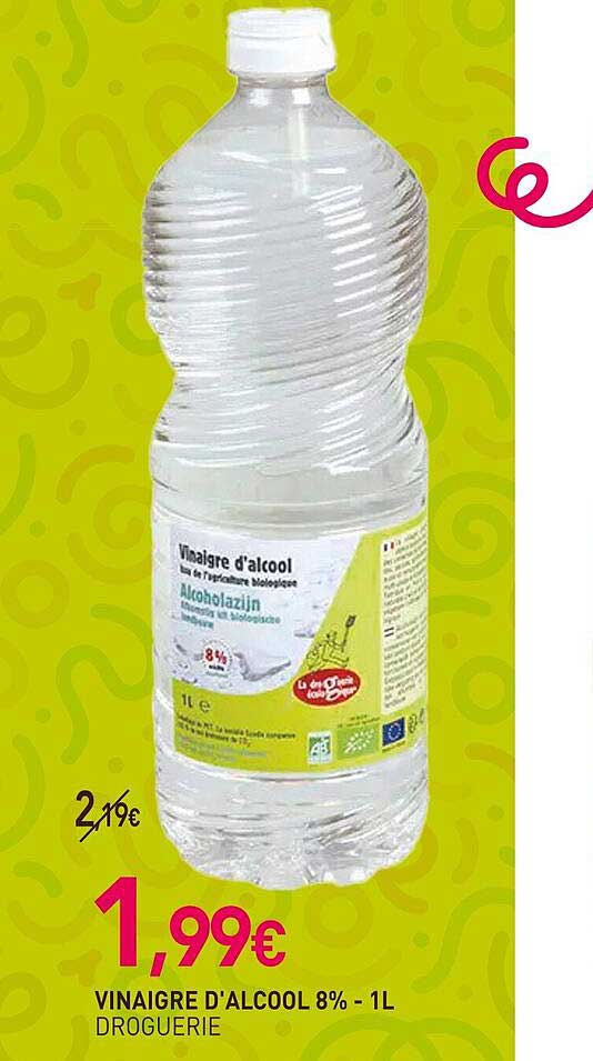 vinaigre d'alcool 8% droguerie