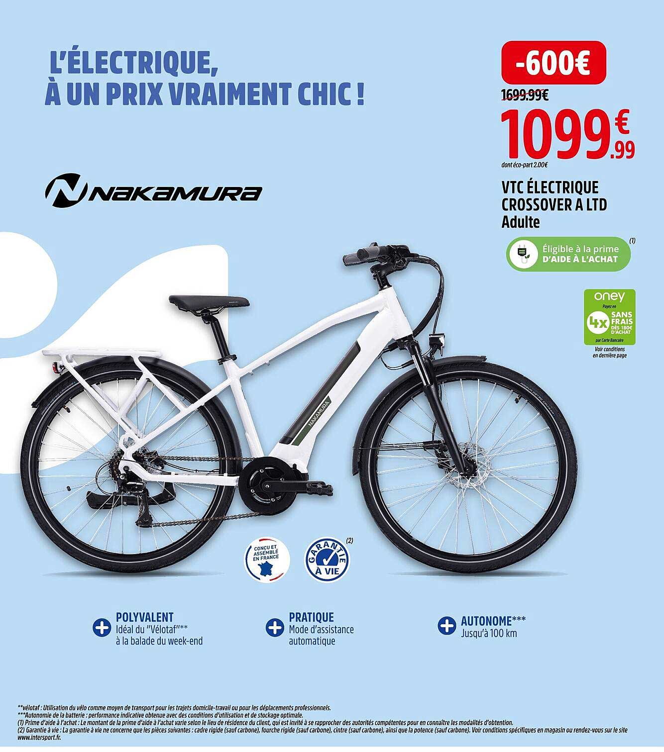 vtc électrique crossover à ltd adulte nakamura