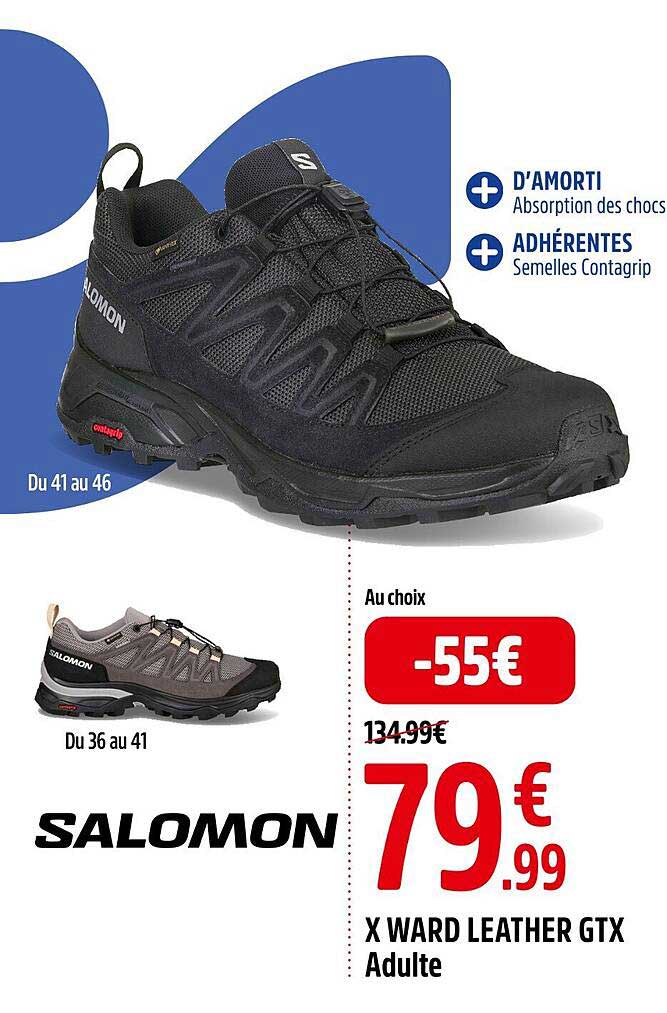 x ward leather gtx adulte salomon