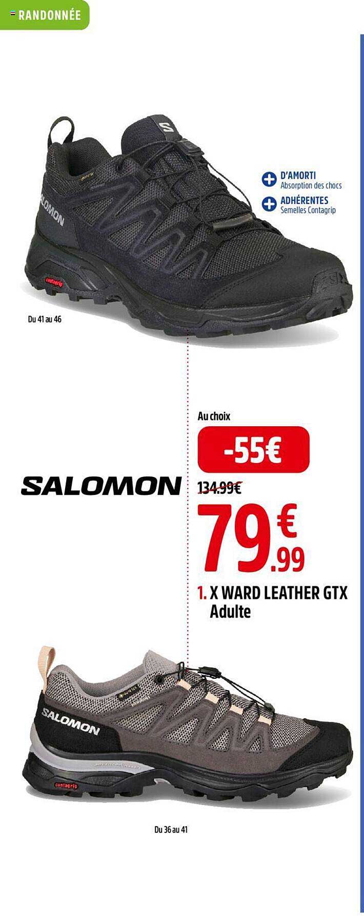 x ward leather gtx adulte