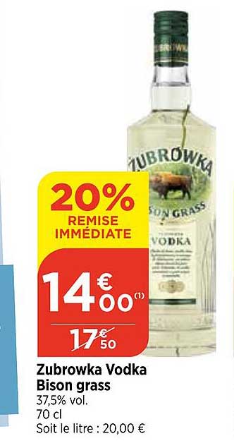 zubrowka vodka bison grass