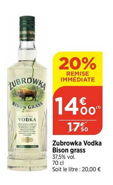 zubrowka vodka bison grass