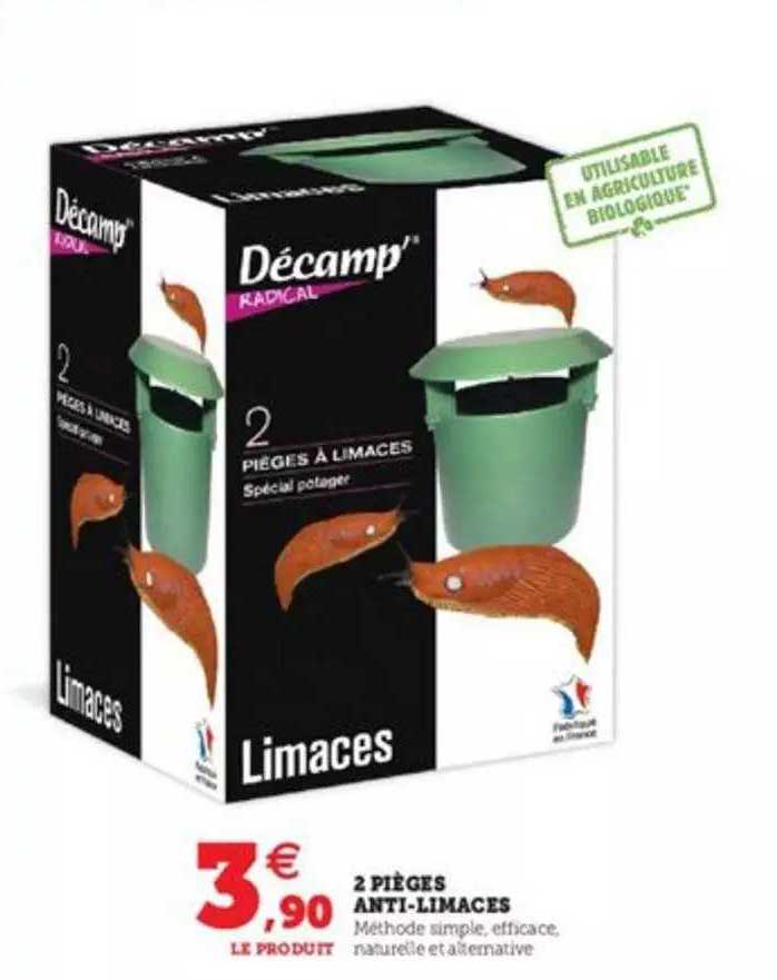 2 pièges anti-limaces