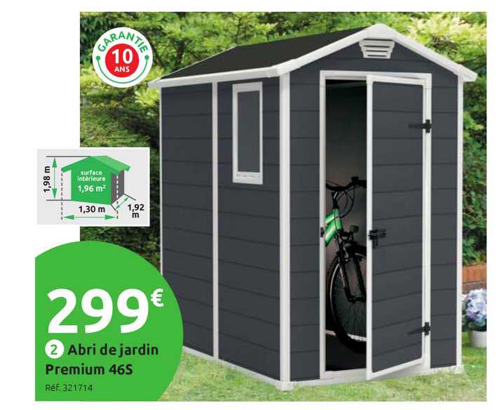 abri de jardin premium 46s