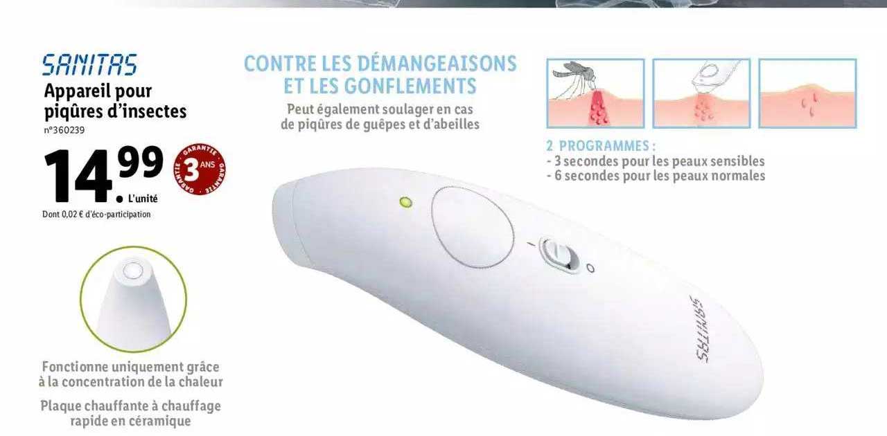appareil pour piqûres d'insectes sanitas