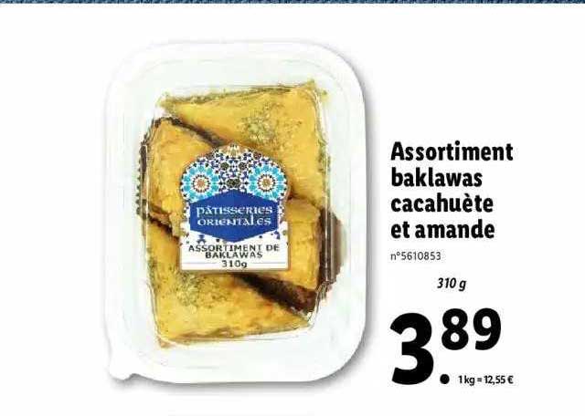 Assortiment Baklawas Cacahuètes Et Amande