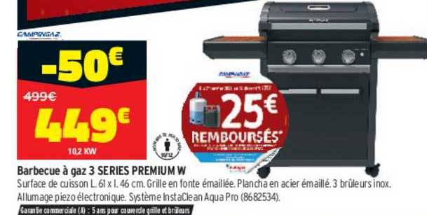 barbecue à gaz 3 series premium w