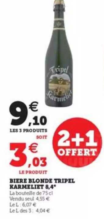 bière blonde tripel karmeliet 8,4°