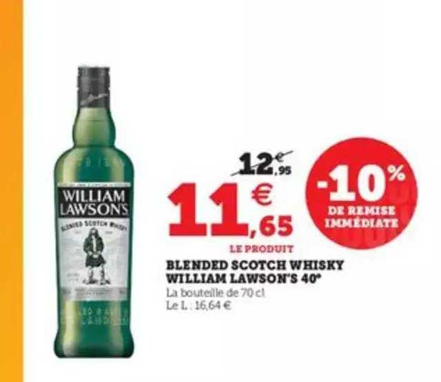 blended scotch whisky william lawson's 40°