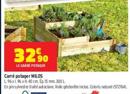 carré potager milos