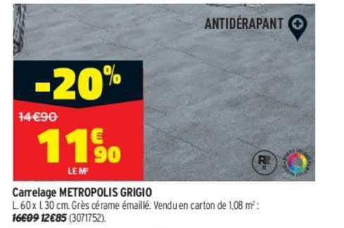 carrelage metropolis grigio
