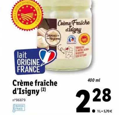 crème fraîche d'isigny