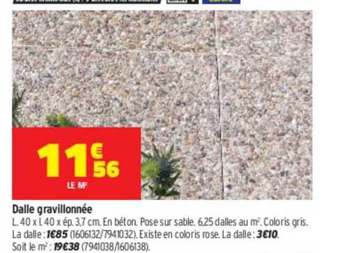 dalle gravillonnée