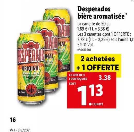 Desperados Bière Aromatisée