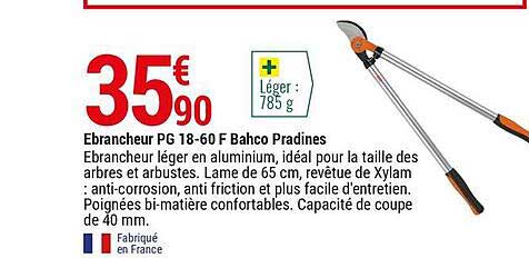 ébrancheur pg 18-60 f bahco pradines