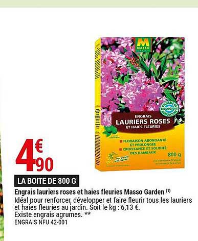 engrais lauriers roses et haies fleuries masso garden