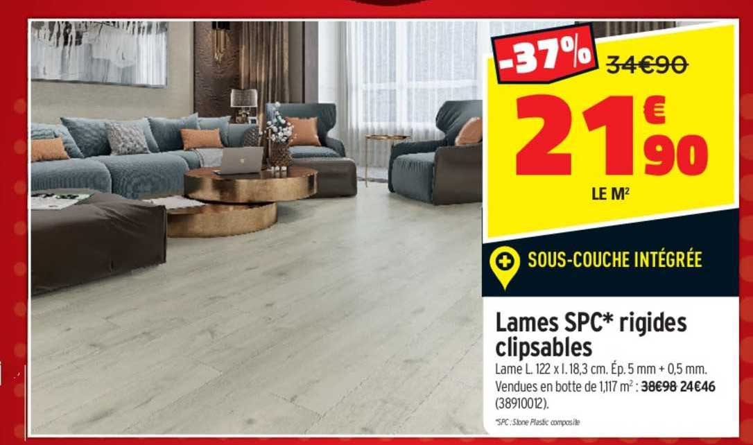 lames spc rigides clipsables