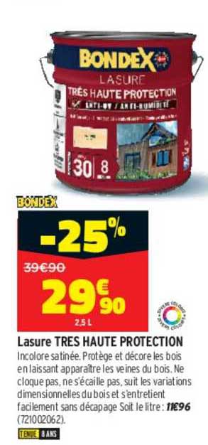 lasure très haute protection bondex