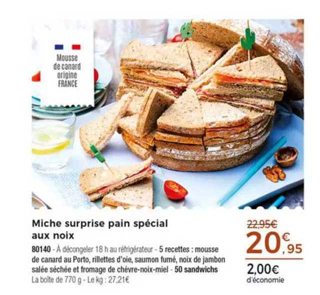 Miche Surprise Pain Spécial Aux Noix