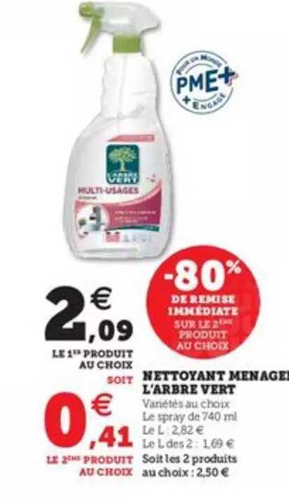 nettoyant ménager l'arbre vert