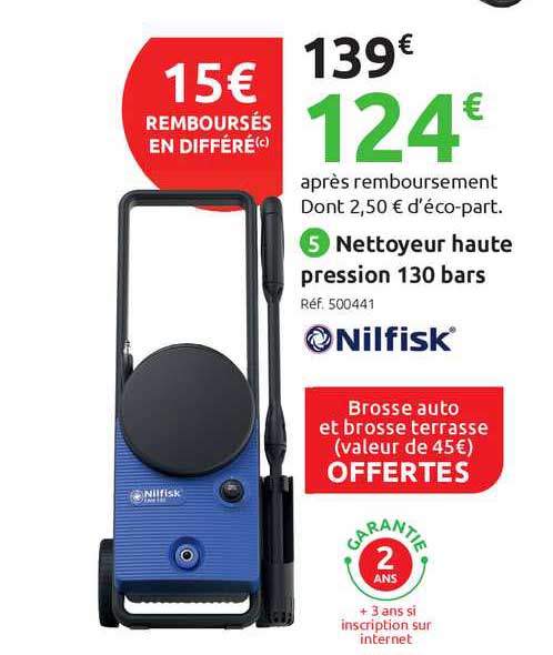 nettoyeur haute pression 130 bars nilfisk