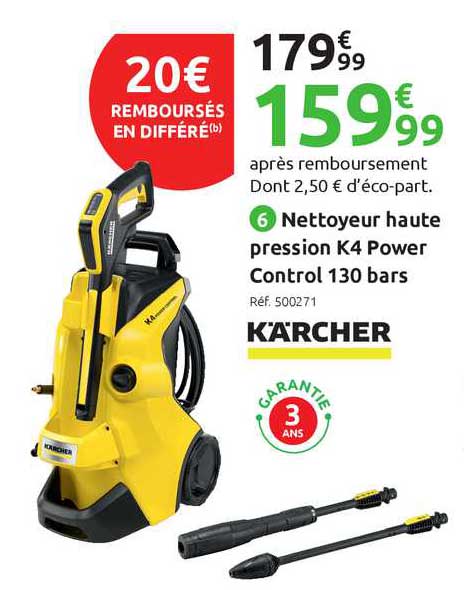 nettoyeur haute pression k4 power control 130 bars kärcher