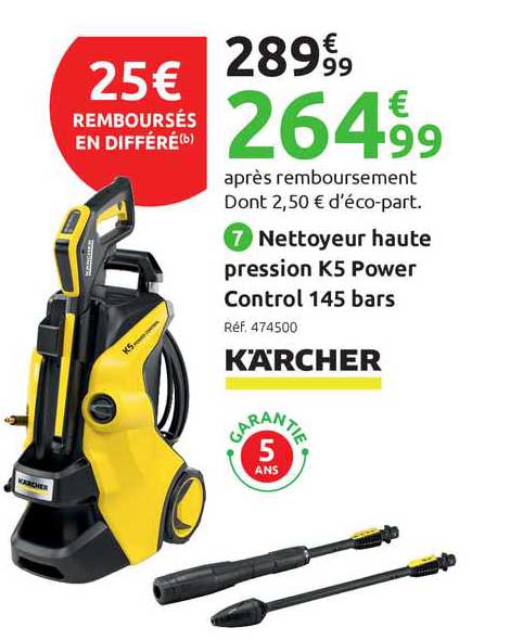 nettoyeur haute pression k5 power control 145 bars kärcher