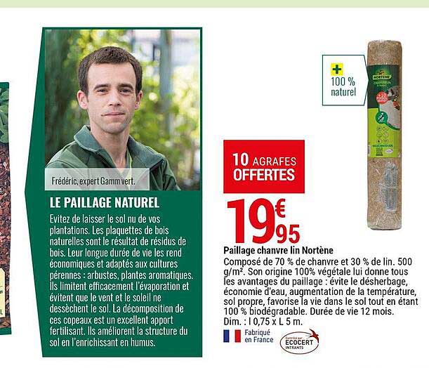 Paillage Chanvre Lin Nortène