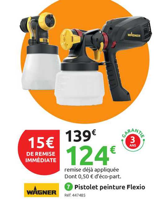 pistolet peinture flexio wagner