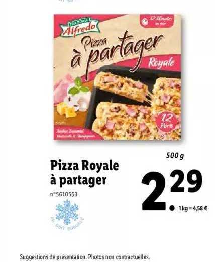 pizza royale à partager