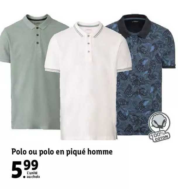 Polo Ou Polo En Piqué Homme